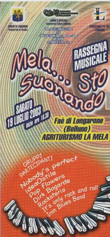 Rassegna gruppi musicali a Longarone 2003